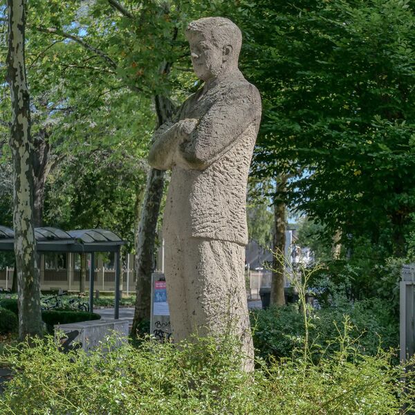 Herm-Jörg Barner und Marlene Dammin, John-F.-Kennedy-Denkmal